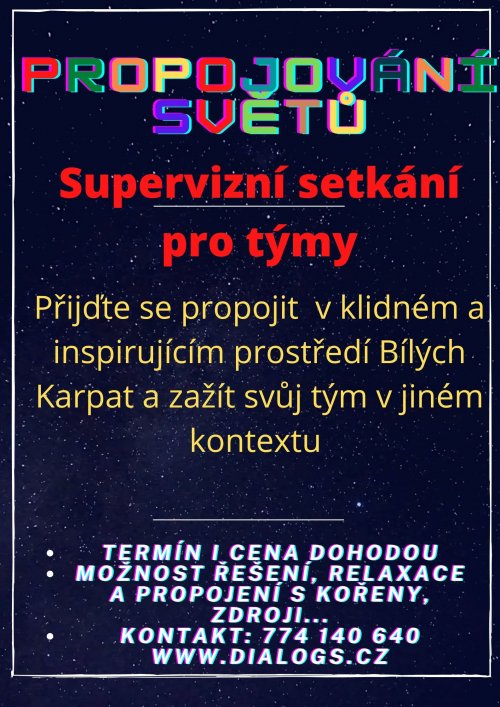 Nová možnost supervize pro Vás tým